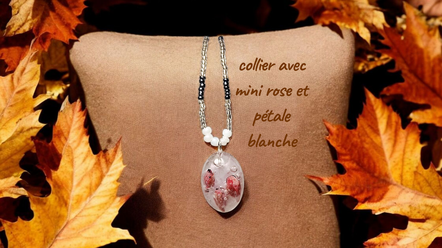 collier mini rose