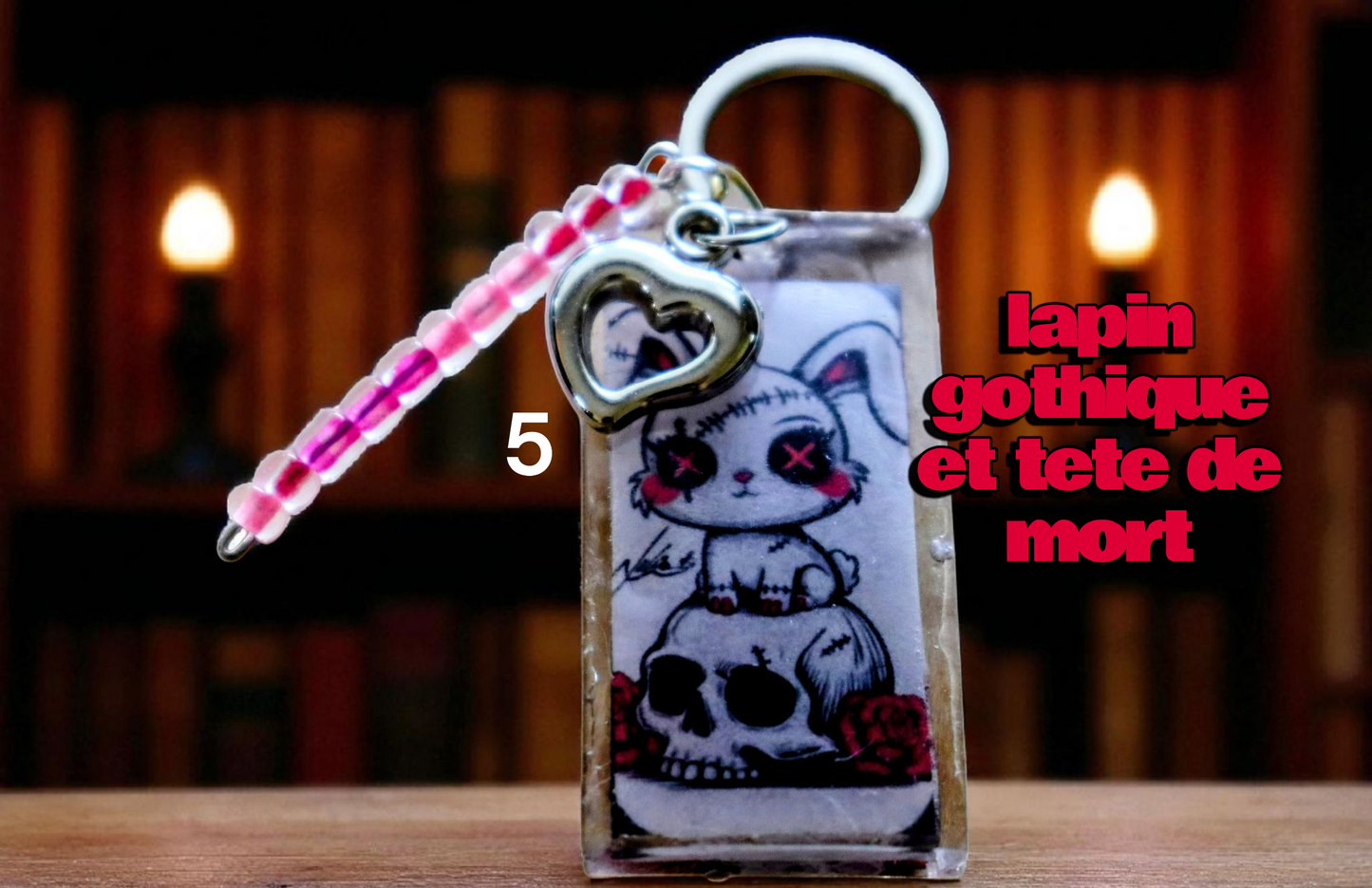 porte-clef bunny gothique