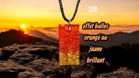 collier coucher de soleil