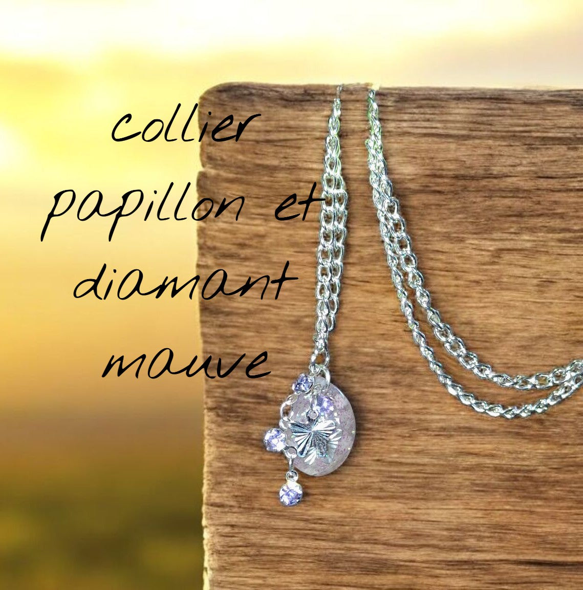 collier papillon