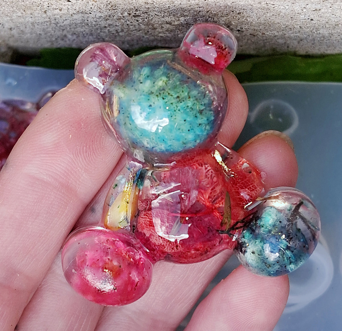 Ourson en Résine Artisanal – Personnalisé & Unique